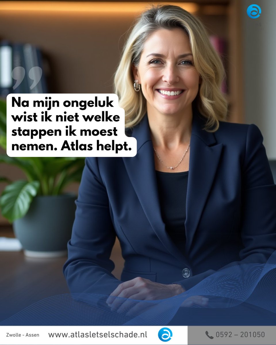 Na een ongeluk is één ding het belangrijkst: weten waar je recht op hebt. Atlas staat naast je. Kosteloos én deskundig.
#letselschade #rechtopvergoeding