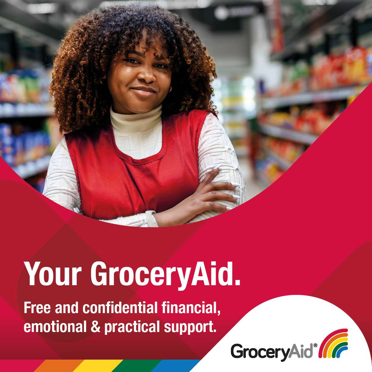 On the 8th &amp; 9th May we are celebrating Grocery Aid Day! 

We are joining in with businesses across the industry to raise awareness of the free, confidential financial, emotional and practical support available to grocery colleagues working across every area of the industry.