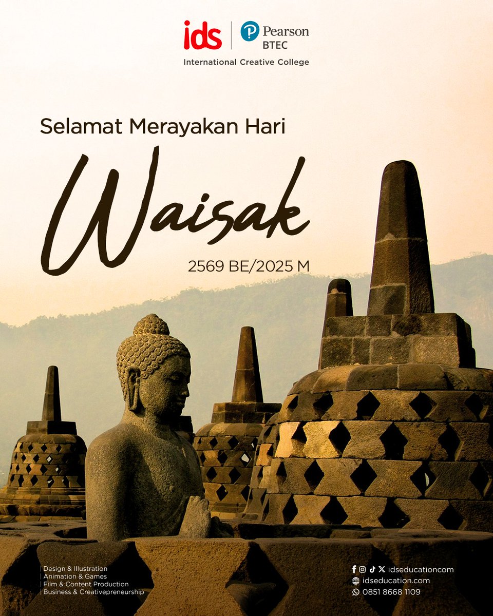 Selamat Hari Raya Waisak 2569 BE.

Semoga kita senantiasa diberkahi kedamaian dan kebijaksanaan untuk menjalani hidup yang lebih bermakna. 🌕

#Waisak2025 #HariRayaWaisak #IDSBTEC
