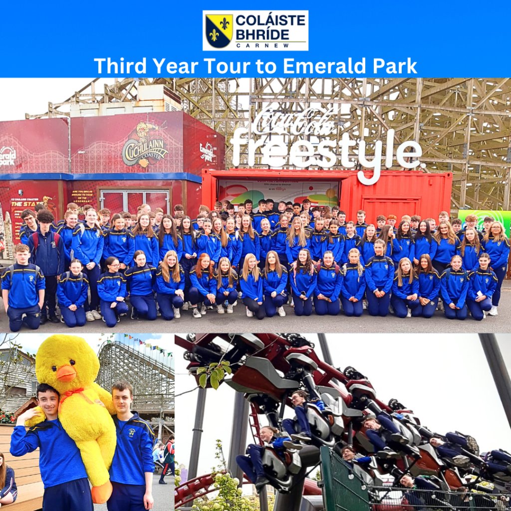 Coláiste Bhríde (@cbcarnew) on Twitter photo The third year students had a fantastic day at Emerald Park on Thursday. From the thrill of the rollercoasters and the adventure areas to the admiration of the animals in the zoo, there was something for everyone to enjoy. #Community, <a href="/KWETB/">Kildare Wicklow ETB</a>, The third year students had a fantastic day at Emerald Park on Thursday. From the thrill of the rollercoasters and the adventure areas to the admiration of the animals in the zoo, there was something for everyone to enjoy. #Community, <a href="/KWETB/">Kildare Wicklow ETB</a>,