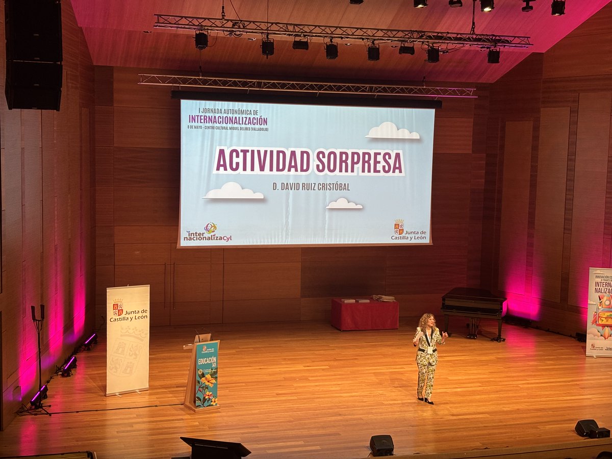 Impresionante I Jornada Autonómica de Internacionalización <a href="/educacyl/">Educación JCyL</a>.
Intercambio de experiencias en Erasmus+, eTwinning, actividades sorpresa y sinergias 🤩👏👌

#internacionalizaCyL #formacionCyL #innovaCyL