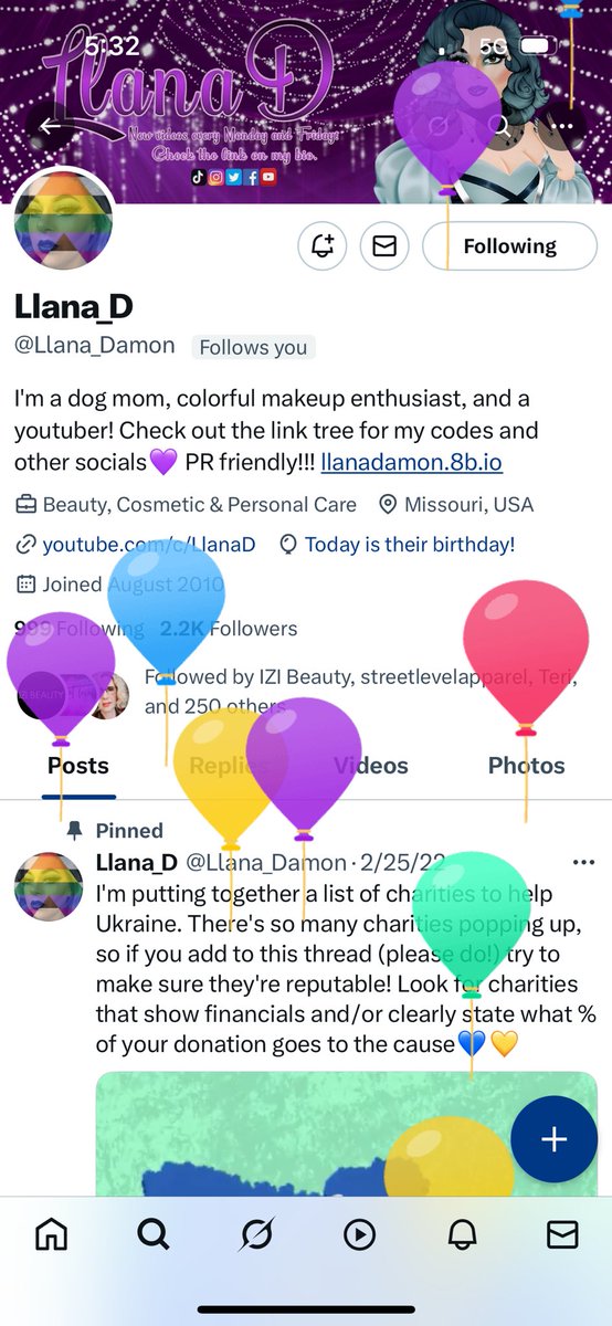 Everyone go wish <a href="/Llana_Damon/">Llana_D</a> a Happy Balloon Day.