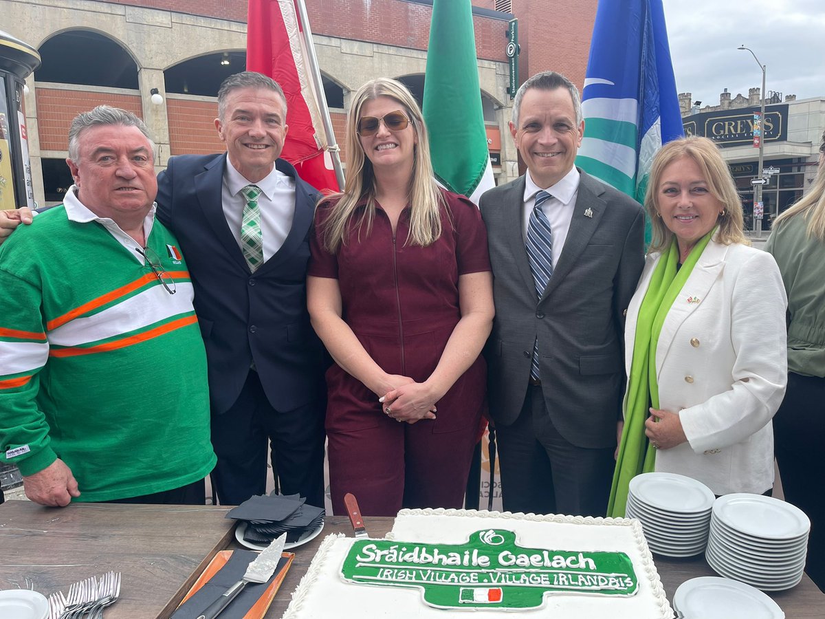 Canada’s national capital celebrates 
Ottawa city Mayor Mark Sutcliffe opens “The Irish Village “ A dedication to  the  contributions of so many and honouring the late Larry Bradly of the Heart and Crown, the “Irish Heart” of Ottawa where there’s always a warm welcome.