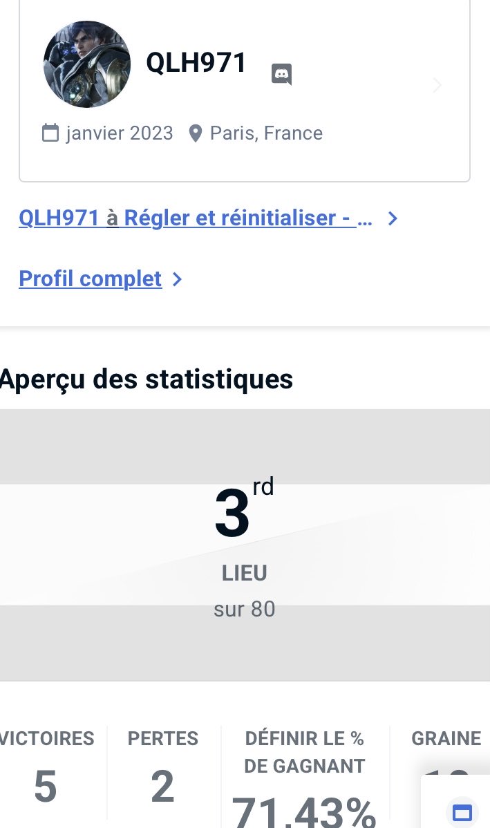 Dans l'ensemble de mes affrontements, je n'ai pas été spécialement content. Nous mettons tout en œuvre pour combler nos lacunes avec ⁦<a href="/TekkenAiko/">FBBP01 | Aiko</a>⁩ et ⁦<a href="/Kestaro__/">Kestaro</a>⁩ . Nous reviendrons plus puissants 👩🏽‍💻.