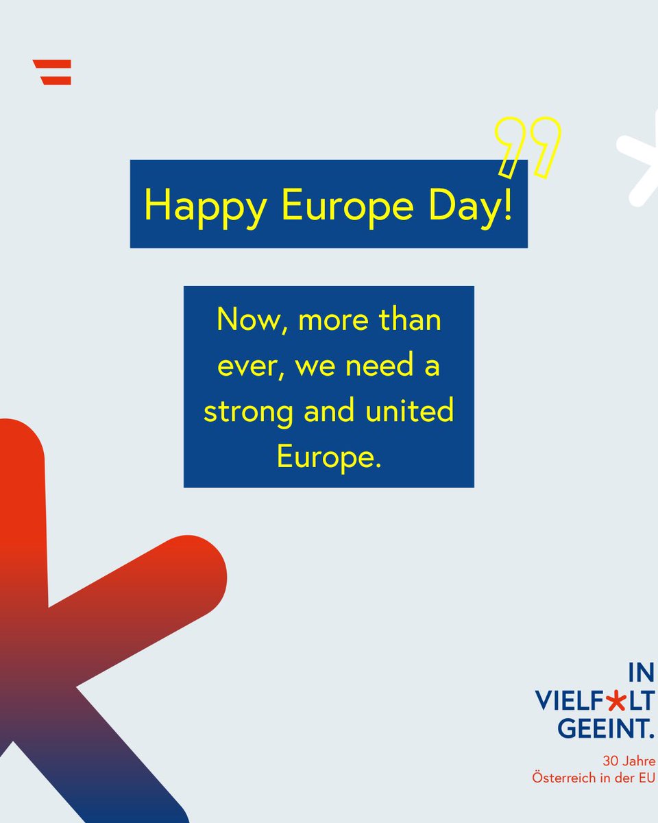 AustriainIran's tweet photo. Celebrating unity in diversity - Happy Europe Day 🇪🇺
#UnitedInDiversity
#30JahreÖsterreichinderEU https://t.co/d1gNNdfTOF