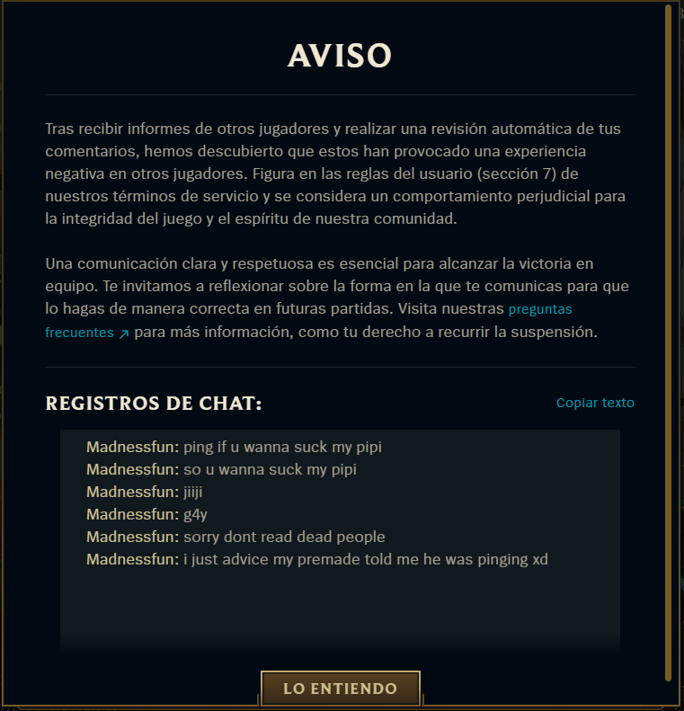 Rito no me deja ligar tranquilo <a href="/RiotSupportES/">RiotSupportES</a>