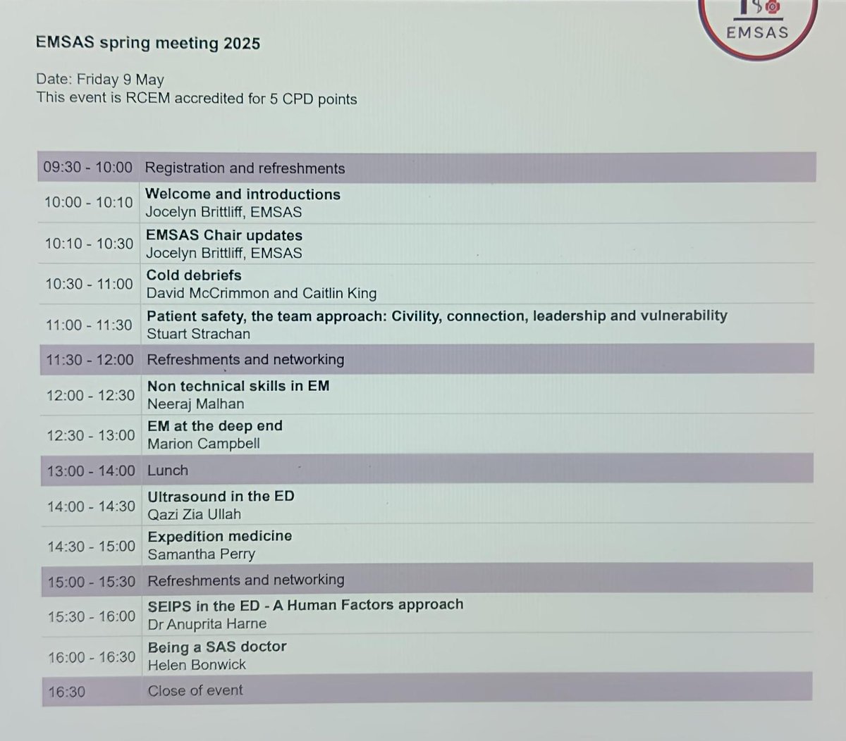 Anup Mathai (@xpressodoc) on Twitter photo <a href="/RCollEM/">Royal College of Emergency Medicine</a> <a href="/BMA_SAS/">BMA SAS Doctors</a> <a href="/EMSAS_RCEM/">EMSAS</a> <a href="/RCEMevents/">RCEM Events</a> #EMSASSpringMeeting25 #CPD #RCEMevents <a href="/RCollEM/">Royal College of Emergency Medicine</a> <a href="/BMA_SAS/">BMA SAS Doctors</a> <a href="/EMSAS_RCEM/">EMSAS</a> <a href="/RCEMevents/">RCEM Events</a> #EMSASSpringMeeting25 #CPD #RCEMevents