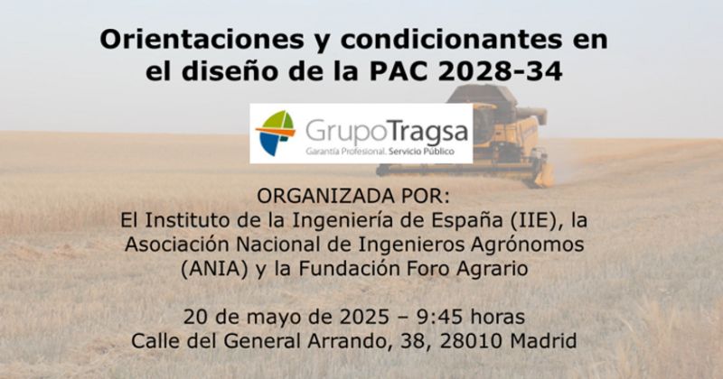 ANIA - Asociación Nacional de Ingenieros Agrónomos (@aniaagronomos) on Twitter photo 📢 El 20 de mayo, #ANIA, junto a <a href="/Ingenieria_Esp/">I. Ingeniería España</a> y <a href="/Foro_Agrario/">Foro Agrario</a>, organizamos la Jornada “Orientaciones y condicionantes en el diseño de la PAC 2028-34”.
ℹ️ Más detalles 👇🏻
iies.es/events/orienta… 📢 El 20 de mayo, #ANIA, junto a <a href="/Ingenieria_Esp/">I. Ingeniería España</a> y <a href="/Foro_Agrario/">Foro Agrario</a>, organizamos la Jornada “Orientaciones y condicionantes en el diseño de la PAC 2028-34”.
ℹ️ Más detalles 👇🏻
iies.es/events/orienta…