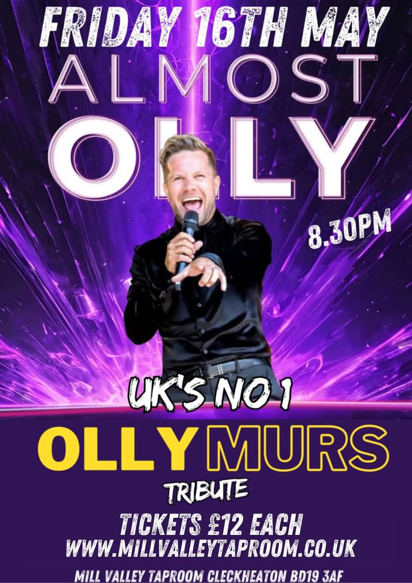 Next Friday, Tickets available online millvalleytaproom.co.uk