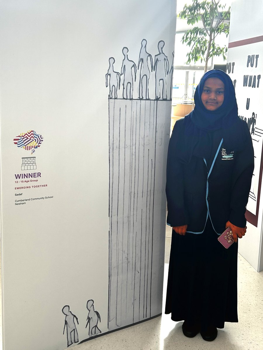 Here’s Sadaf, our Fourth Plinth Competition winner in the 12–15 age group, at yesterday’s prize winner’s reception at City Hall!