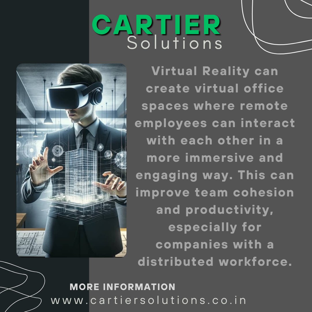 CartierSolution's tweet image. Connect with virtual mentors and receive personalized guidance in VR. Learn from the best, virtually. #VirtualMentorshipVR #PersonalizedGuidance #LearnFromExpertsVR #VRGrowth