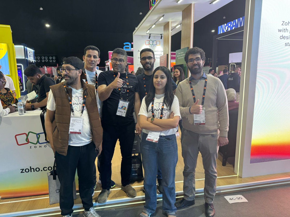 MONARK_IT's tweet photo. @GITEXAfrica , un événement international où notre domaine d'expertise est à l'honneur, au cœur de notre ville... alors notre présence est indispensable ! 😃

Un des moments forts : notre passage sur le stand de notre partenaire @Zoho, où nous avons échangé avec l'équipe internationale, ainsi qu’avec l’un des partenaires Zoho au Maroc, @bsppartner, activement présents et engagés à renforcer la présence de @Zoho  sur le marché marocain ! 💪

Nous avons également croisé certains de nos clients venus spécialement pour l’événement, que nous avons ensuite eu le plaisir d’accueillir dans nos bureaux. Sans oublier nos belles rencontres avec des jeunes passionnés, motivés et pleins d’idées.

Merci à tous pour les échanges enrichissants — à très vite pour la suite ! ✨

@Zoho @ZohoAfrica @ZohoMENA @GITEXAfrica @GITEX_GLOBAL