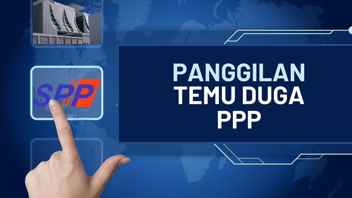 𝗦𝗘𝗠𝗘𝗡𝗔𝗡𝗝𝗨𝗡𝗚 : Hebahan Panggilan Temu Duga Graduan Pendidikan Ke Jawatan Pegawai Perkhidmatan Pendidikan (PPP) Gred DG9 Bagi Pengambilan Tahun 2025 (Siri Tiga Hingga Enam).

Semakan panggilan Temu Duga boleh dibuat : spp.gov.my/ms/pengumuman/…