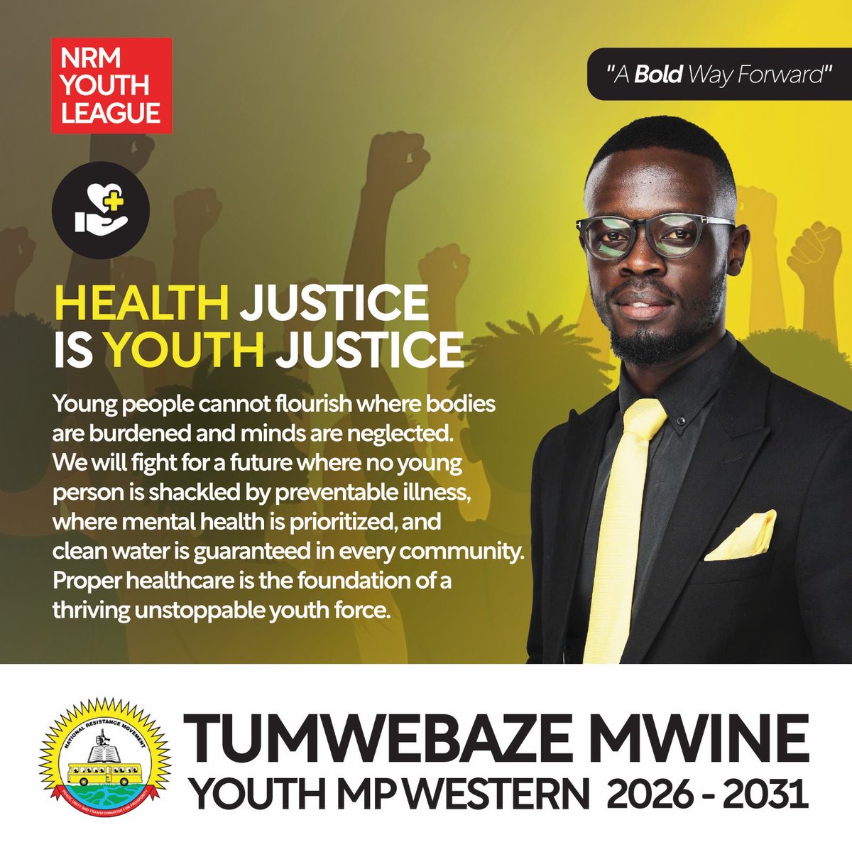 We know the solutions: preventative care, mental health support &amp; clean water for all. 
 
Even with limited resources, we can build a system that prioritizes access to proper healthcare as the foundation of a thriving youth force.

#Mwine4YouthMP
#Mwine4YouthMPWesternUg