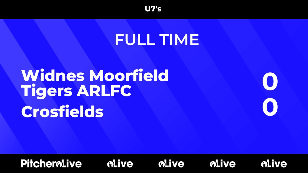 FULL TIME: Widnes Moorfield Tigers ARLFC 0 - 0 Crosfields
#WIDCRO #Pitchero
pitchero.com/clubs/widnesmo…