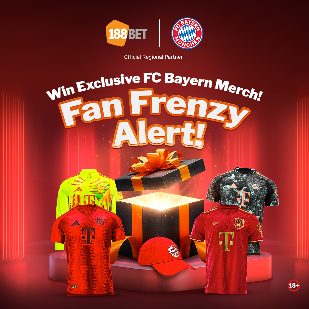 🎁 Win exclusive signed FC Bayern Munich merch!

How to join:
✅ Follow <a href="/188Bet/">188BET</a> 
✅ Like + RT
✅ Tag 2 friends: “I love Mia San Mia ❤️”
✅ Deposit $20+ on 188BET

Ends 17 May ! #MiaSanMia 

#188BET #188BETASIA #188BETFCB #188ASIA #Sports #football #Allianz #FCBayern #giveaway