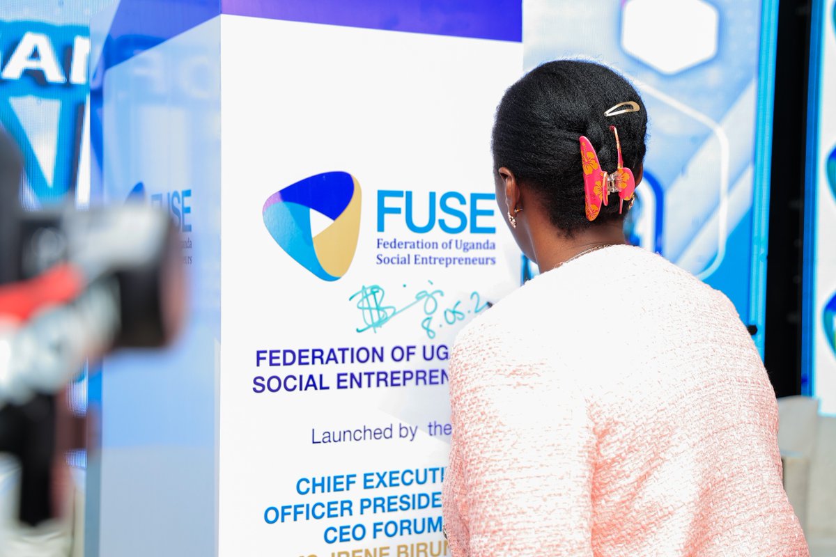 PCF_Uganda's tweet photo. At the launch of FUSE, @IreneMugisha, CEO of @PCF_Uganda and Guest of Honor, celebrated the milestone that FUSE represents in the recognition and organization of social entrepreneurs in Uganda. 

#FUSELaunch https://t.co/gGnYRMOAu2