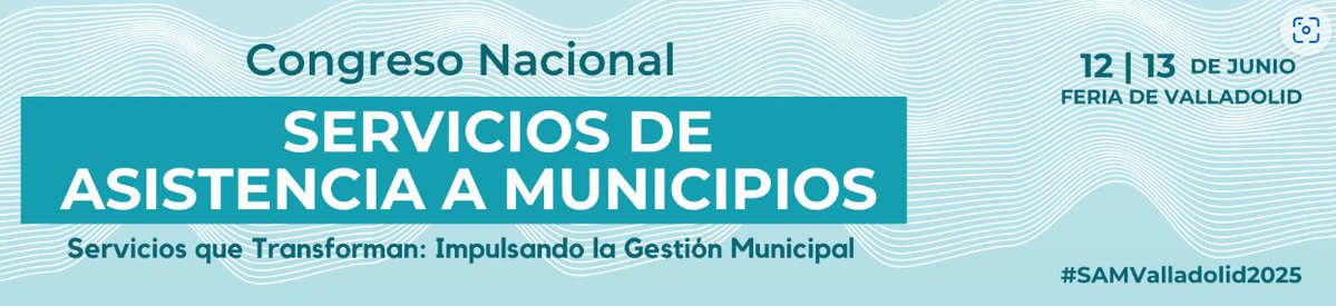 📢Primer Congreso Nacional de Servicios de Asistencia a Municipios, bajo el lema «Servicios que Trasforman: Impulsando la Gestión Municipal» #SAMValladolid2025 #CitasOBSAE
🗓️Fechas: 12 y 13 de junio 2025
📍Lugar: Valladolid
📌 Más info: congreso-sam.es