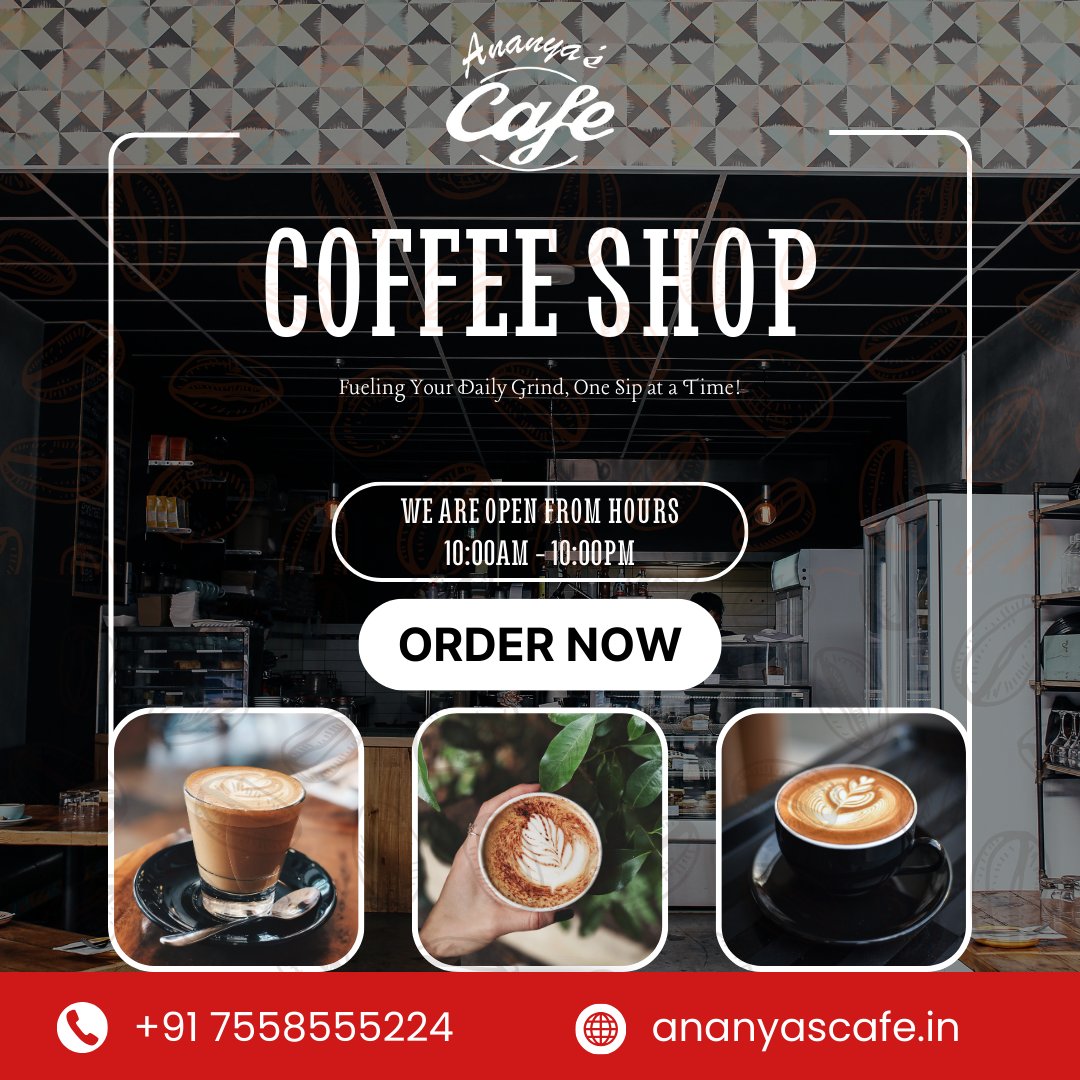 ananyascafe's tweet photo. ☕ Craving a Perfect Cup?
Step into Ananya's Café – where every sip fuels your day!
✨ Freshly brewed coffee | Cozy vibes | Open daily
🕙 Open from 10:00 AM to 10:00 PM
📍 Visit us or Order Now
📞 +91 7558555224 | 🌐 https://t.co/hE3hyZiVqA
#AnanyasCafe #CoffeeLovers https://t.co/sYKtxLTppK