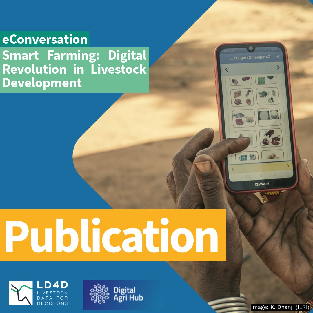 🚨 New Publication🚨
The Digital Revolution in #LivestockDevelopment: February 2025 #eConversation Summary is out now! 👩‍🌾

🍵 Read it today: edin.ac/3SrobrH

#DigitalSolutions #FoodSecurity #SustainableAgriculture #LMICs 

Image:<a href="/ILRI/">ILRI.org</a>