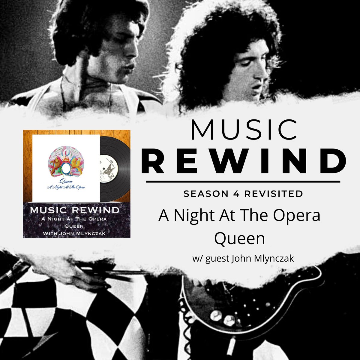 MusicRewindPod's tweet photo. Revisiting the recent Season 4 of Music Rewind. In Episode 7, we dive into Queen's iconic A Night At The Opera with NAMM CEO John Mlynczak.
We chat about the album’s groundbreaking tracks, its impact on rock, & behind-the-scenes stories. 🎵
#Queen #MusicRewind #NAMM #Music https://t.co/5LHN12uKMr