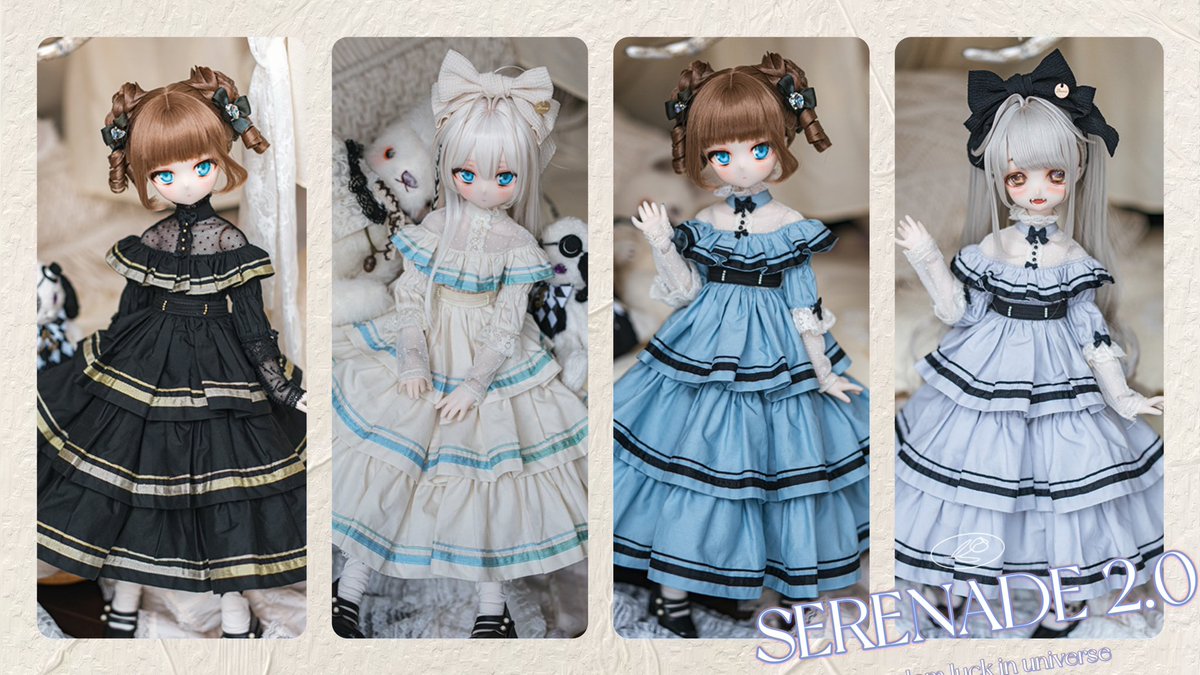 lafrigg's tweet photo. 【新作】🎻🎼【SERENADE 2.0 】

⚜️S size: 1/4 dolls
⚜️ M size: 1/3 girls &amp; boys
⚜️L size: 1/3 boys

RT+フォロー💓
1名様に新作をプレゼント

予約通販期間:
2025-5-10(土)21:00~5-18(日) 23:00

Oversea： https://t.co/p0HG8BbEYn

日本国内booth新店舗:   https://t.co/vzsrt7zOEq https://t.co/qzctQ8f34R