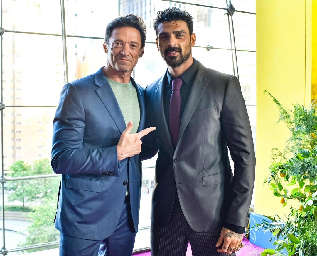 AdorerMorrone's tweet photo. Michele Morrone &amp; Hugh Jackman. https://t.co/avjXuuzlbZ