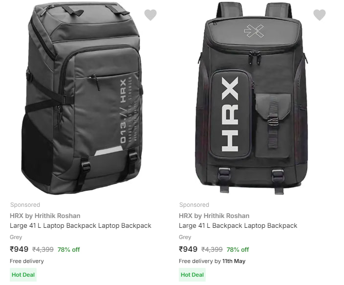 GrabOnIn's tweet photo. 🎒 HRX by Hrithik Roshan Backpacks just ₹458😍
Carry style & function wherever you go 💼✨
🛒 Grab yours now - https://t.co/YJaW9V0ZLT
#BackpackGoals #HRX #DealAlert #StyleOnTheGo #ShopNow https://t.co/kWQgs90yuu