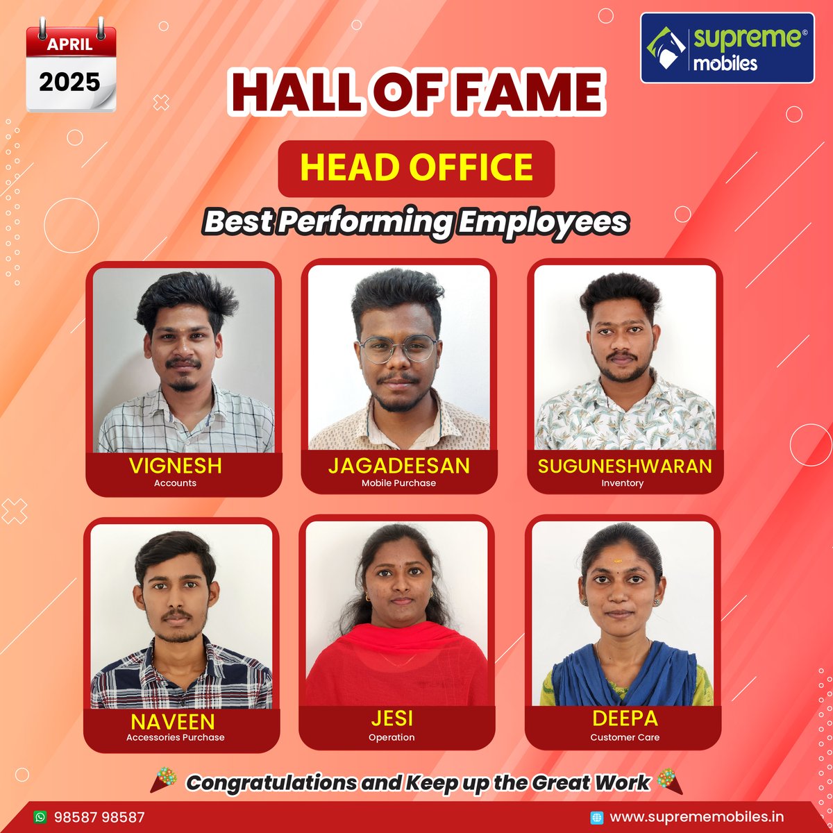Hall of Fame

Overall Remarkable Performance

Congratulations Team for Your Stunning Performance!

#Suprememobiles #sucessmindset #sucesschallenge #targetstyle #target #targeting #targetfinds #targetchallenge #congratulation #Congratulations #team #teamwork