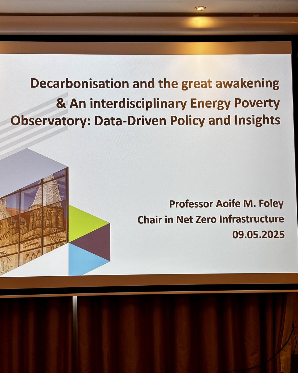<a href="/AoifeMFoley/">Aoife M. Foley</a> Chair in Net Zero Infrastructure, presenting at the <a href="/IREPO_IERC/">IREPO</a> Workshop 

<a href="/IERC_Info/">IERC</a> <a href="/fabiordasilva/">Fábio Silva 🇧🇷🇮🇪🇪🇸🇺🇸</a> <a href="/podgelyons/">Padraig Lyons</a>