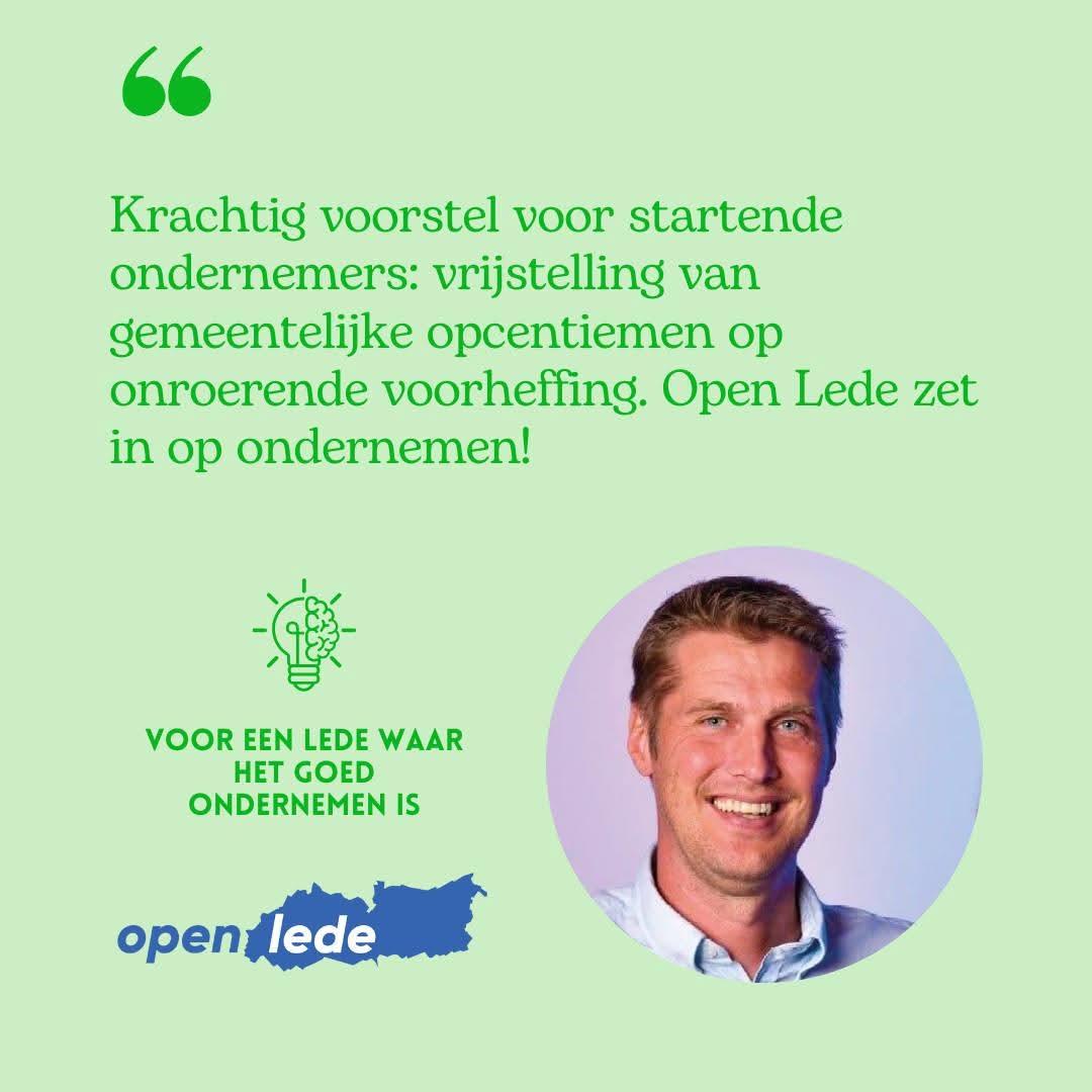 stijn_wille's tweet photo. Open Lede zette ondernemersklimaat op de kaart
✅ Voorstel: vrijstelling v gemeentelijke opcentiemen op onroerende voorheffing vr startende ondernemers
❌ Afgekeurd dr meerderheid “in afwachting vh meerjarenplan.”
Ondernemers zijn motor ve bloeiende gemeente #ondernemen #Lede https://t.co/FJeufpuGyy