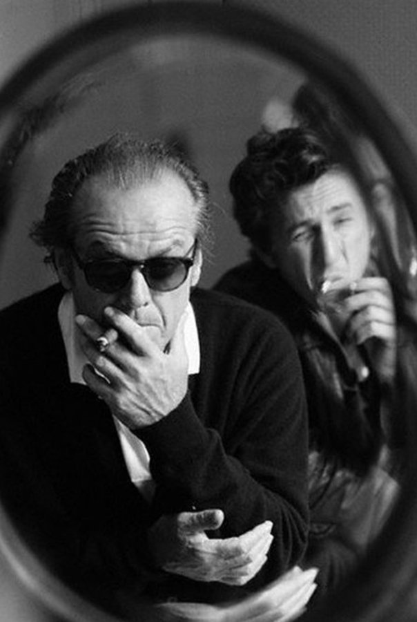 Jack Nicholson &amp; Sean Penn in 1995.