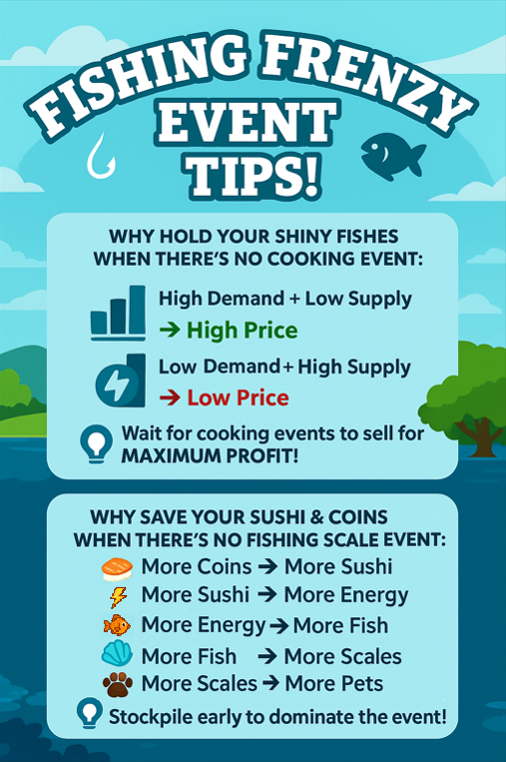 kusunoki_web3's tweet photo. How to be smart on fishing frenzy events? 
(Even if you're just a F2P Player)  

@FishingFrenzyCo  
@xdereklau  
@FishingFrenzyID  
@fishingfrenzusa  
@fishingfrenzyph  
@FishingFrenzyFR  
@BRFishingFrenzy  
@FishingFrenzyVN   

Here's a short &amp; quick guide for you! https://t.co/1Tp4UgntHM