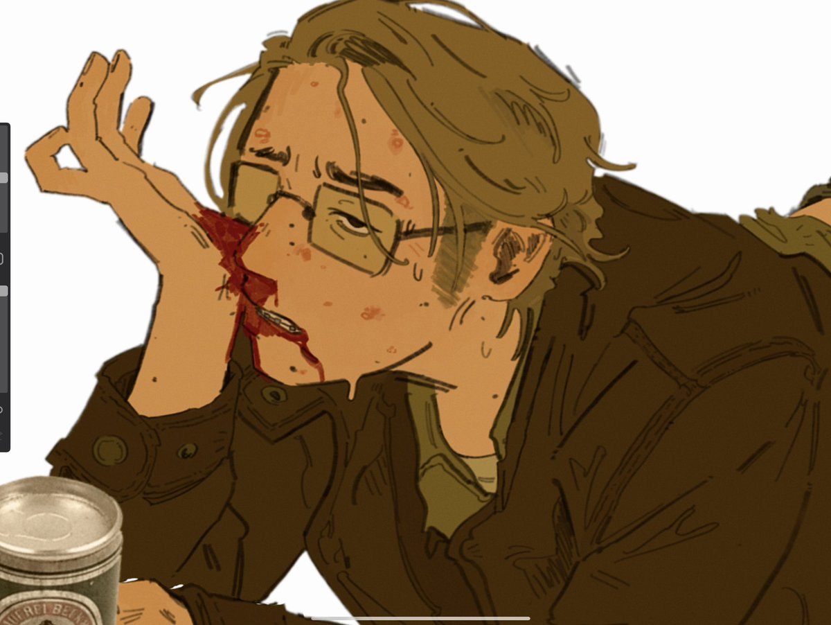 neothalamu's tweet image. WIP that I’m never gonna finish so it’s a beer ad now, what brand? Yeah