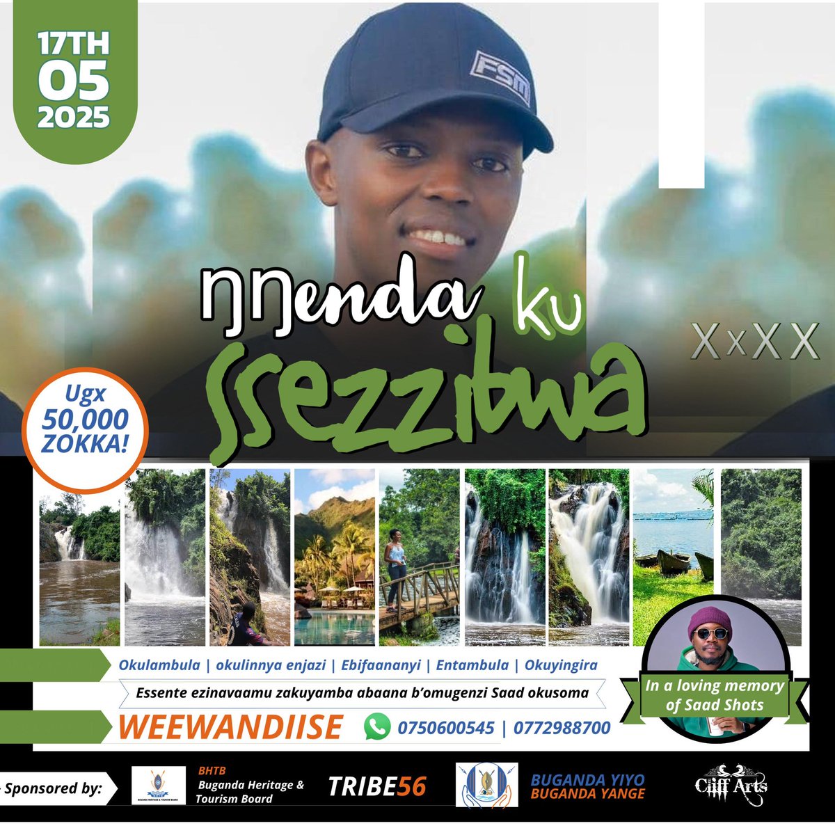 Good morning beautiful people. We’re tripping for a cause. It’s just 50k guys. Let’s pay up, go have fun and support Saad Jr’s education.

#TugenddaKuSsezibwa
#EducateSaadJr