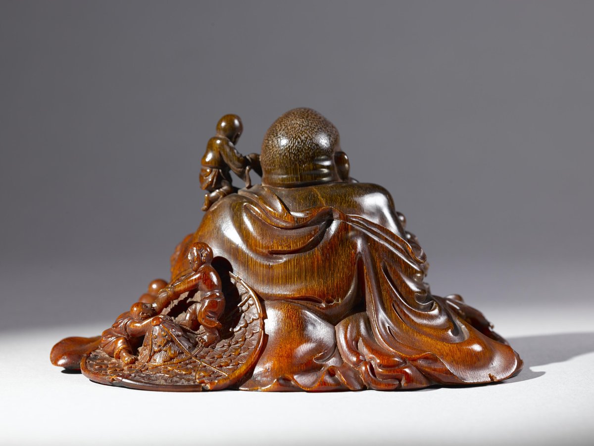 ShanghaiMuseum's tweet photo. This rhino horn carving vividly depicts Maitreya Buddha-also known as the 'Laughing Buddha'-with his iconic joyful smile while playing with 5 children. Maitreya Buddha is a beloved figure, as his eternal grin symbolizes contentment and harmony.
#MusEmoji
明 犀角雕五子戏弥勒 https://t.co/egzZZcOoD8