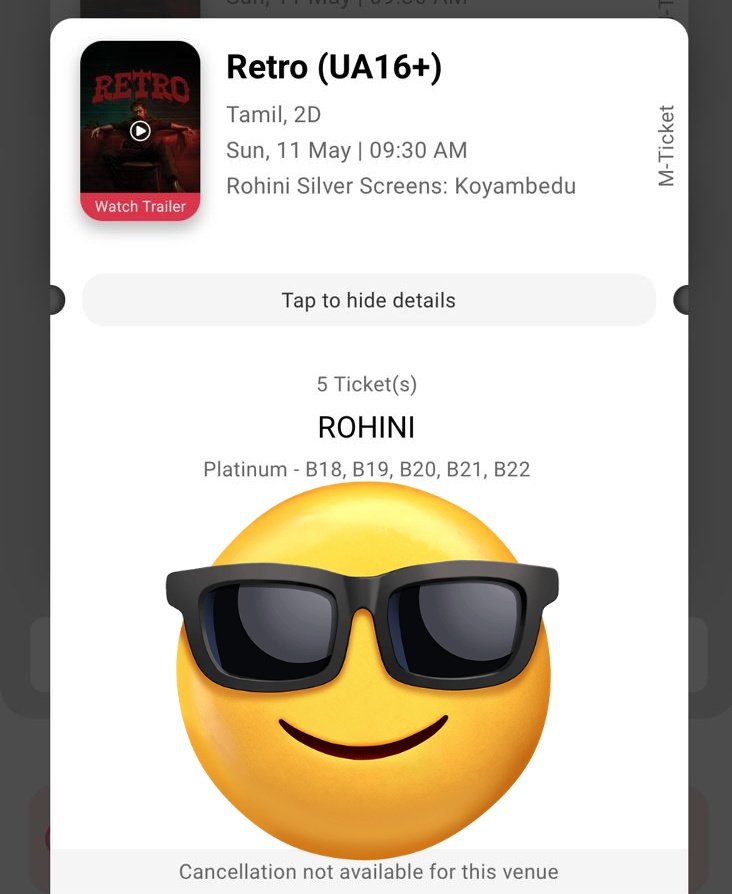 arumai_a's tweet photo. #Retro #RetroBlockbuster #RetroFDFS Re-FDFS💥 only For @Suriya_offl Anna @hegdepooja 😍 @Music_Santhosh 🎧🛐And Finally Pandiya @karthiksubbaraj 😈🔥🤩Anbana fans waiting ✨ https://t.co/pT0or440lg