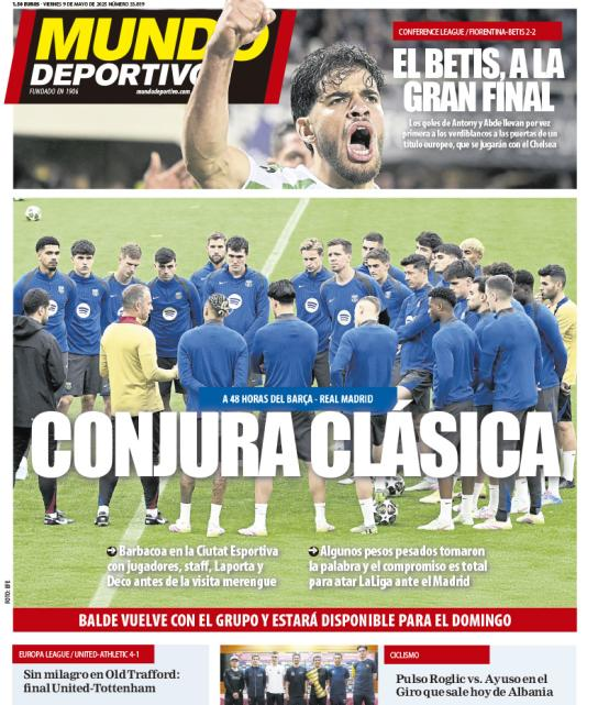 BarcaUniversal's tweet photo. Mundo Deportivo: 'Classic vow' https://t.co/aZQz11o01B