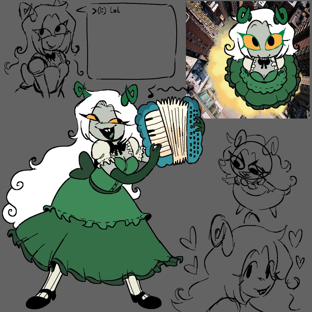 Kororokito's tweet image. 🌷Some drawings i made in the stream! this is my fantroll Laycka Hoppas, silly happy girl!!
#Homestuck #fantroll