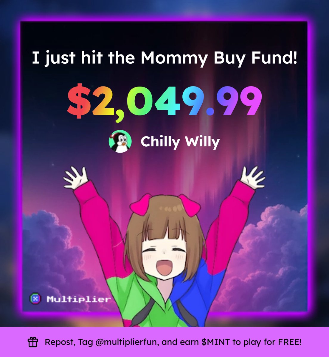 THANK YOU MOMMY! $CHILLY Thanks <a href="/multiplierfun/">Multiplier</a>