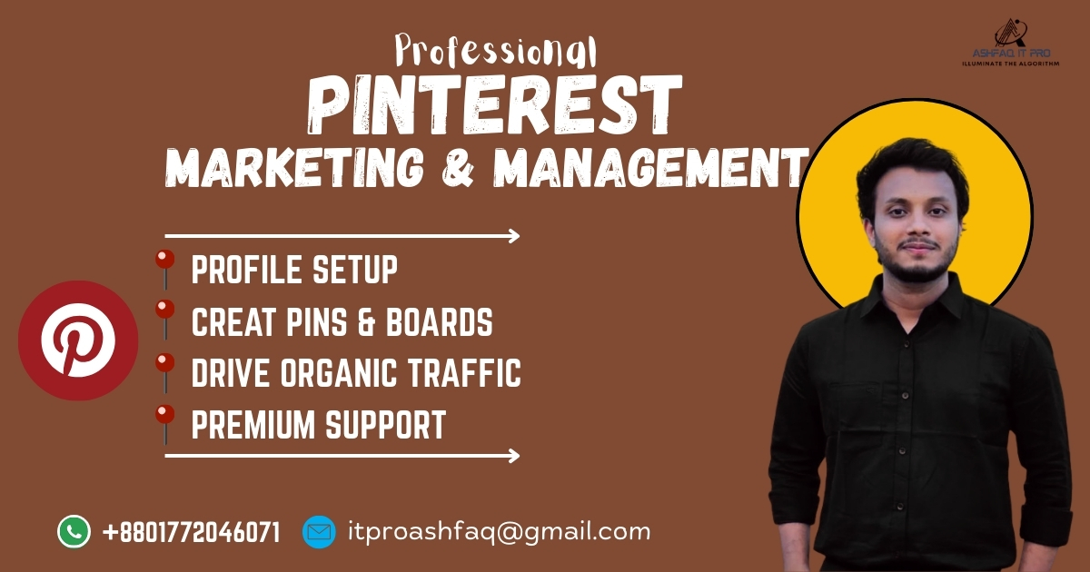 ashfaqitpro's tweet photo. "Unlock the power of visual discovery!
 Pinterest isn’t just for inspiration —
it’s a game-changer for driving traffic, boosting sales, and growing your brand.
Ready to pin your way to success?" Then Contact me 👇 https://t.co/SQOgcJKAnh