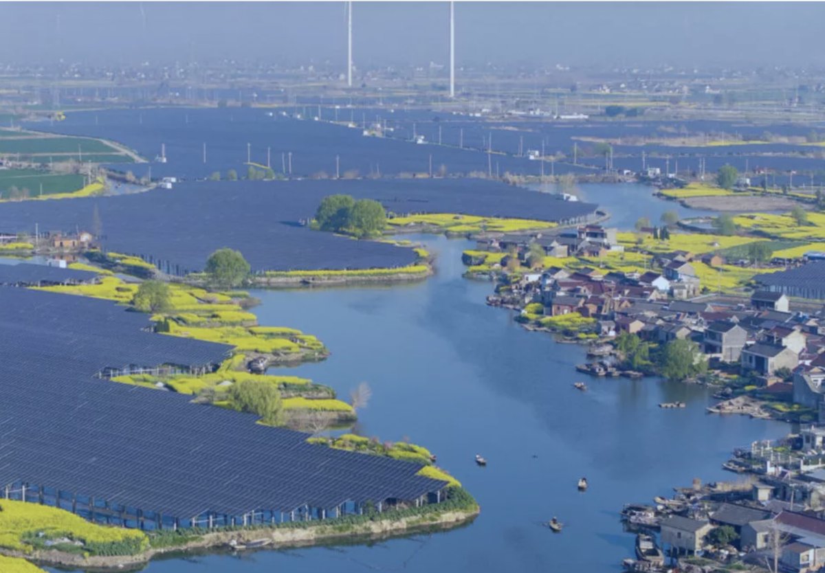 Turning point: China 🇨🇳 says wind and solar energy capacity exceeds thermal for first time.

This is a significant turning point for the world's biggest coal consumer. 

China's thermal power generation - mostly coal - FELL 4.7% in first  three months this year, suggesting that