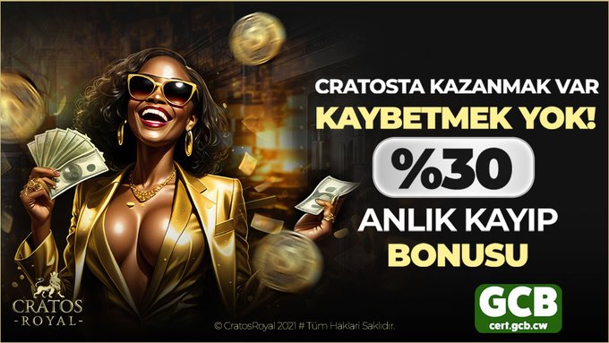 CratosRoyall_'s tweet photo. 🏆#CratosRoyal 'den %30 Anlık Kayıp Bonusu!❤️

😍Her Yatırımınıza Çark Kodu Hediye! 👍🏻

💥 Her Yatırımına %20 Çevrimsiz + x3 50 Freespin! 

🔹 E-Paralar ve Elektronik Cüzdanlar İle Minimum 5 ₺ Yatırım İmkanı!

👉https://t.co/lHya59BAS9

#cratosroyalbet https://t.co/mPvNLWtfCm