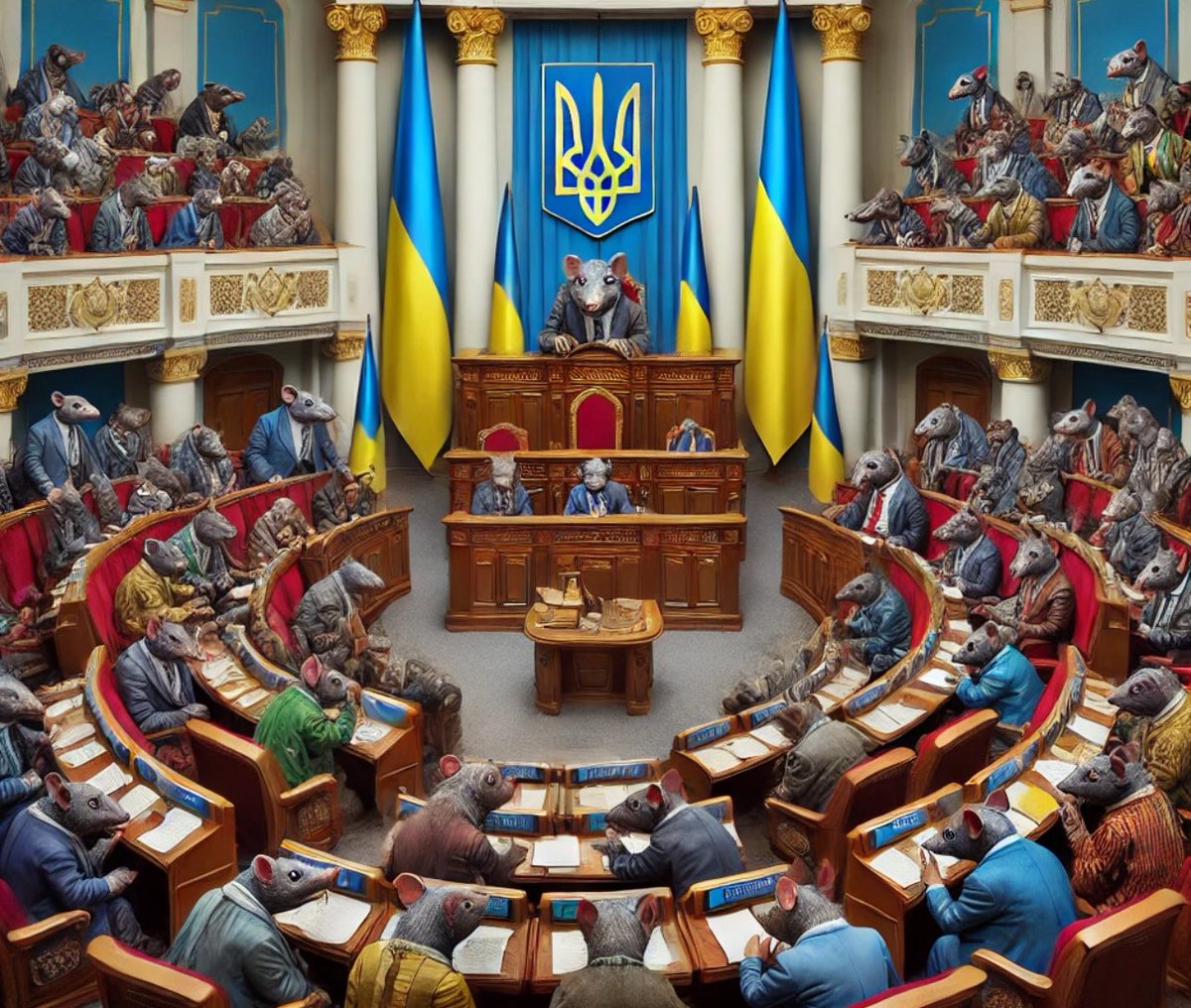The Ukrainian parliament is the only one in the world that votes for an agreement turning the country into a colony without even reading it. They did not read the agreement on mineral resources and voted unanimously🇺🇦💪
