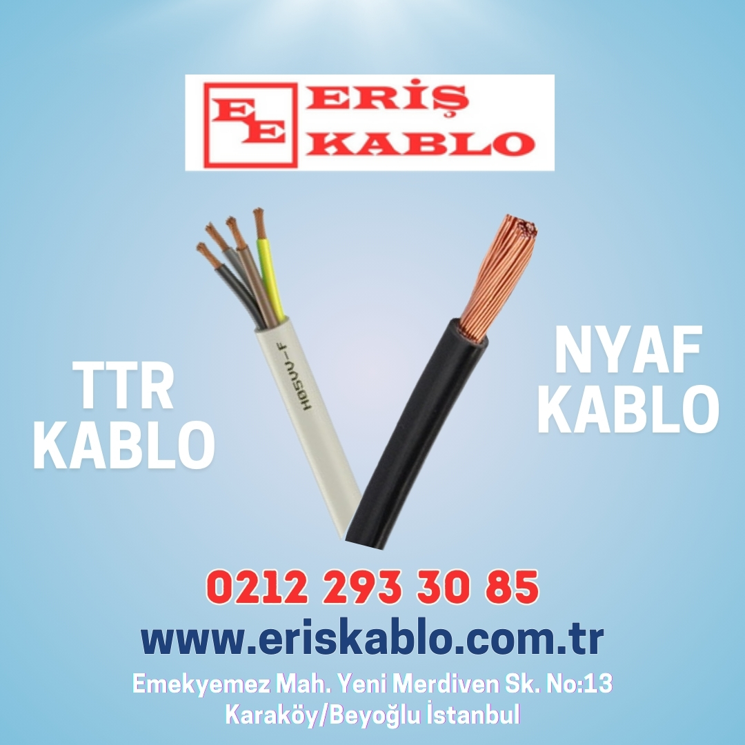 Yumuşak,
TSE standartlarına uygun,
Tam mal ve tam bakır,
TTR Kablo &amp; NYAF Kablo
#ttrkablo #nyafkablo #kablo #enerji #kablotesisatı #elektrikproje #elektrik #enerji #karaköy #elektrikkablosu #bakır #bakırkablo #nyaf #ttr #eriskablokarakoy