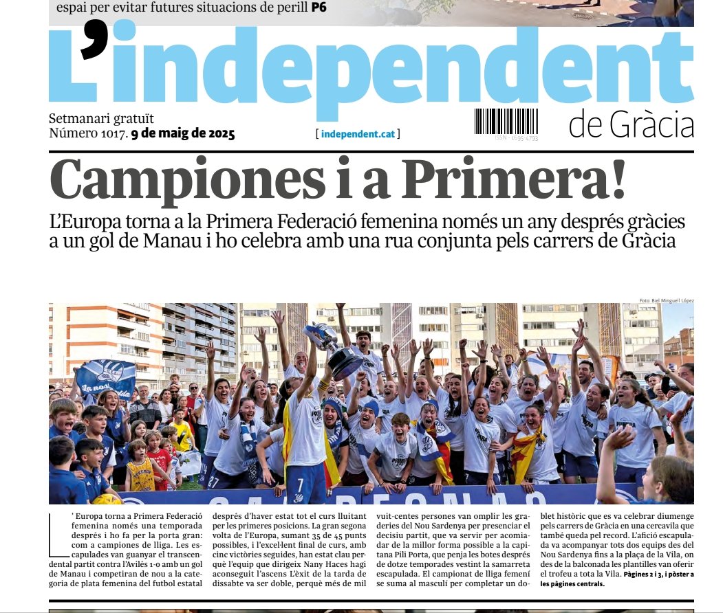 Portada d'avui: independent.cat