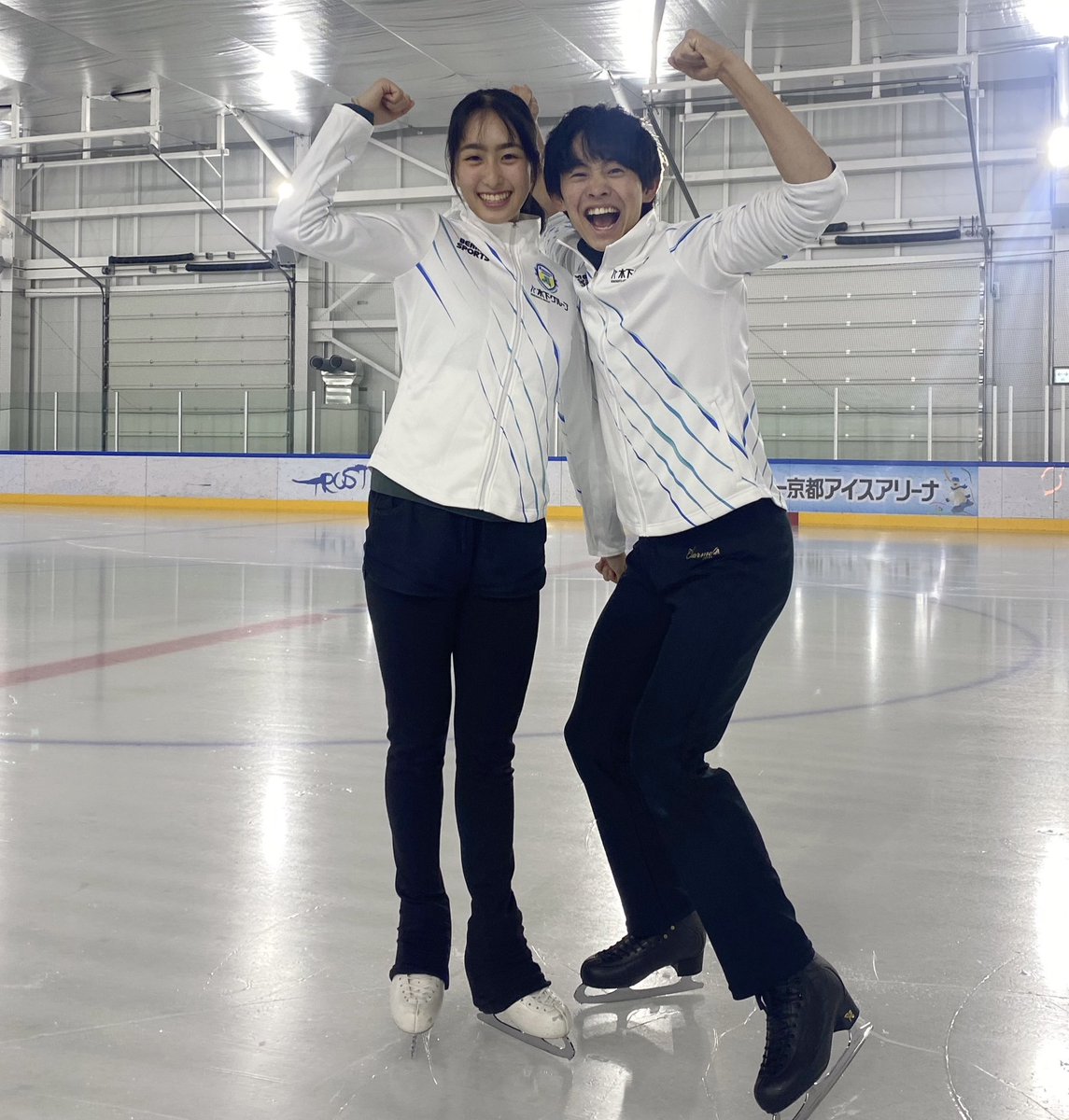 Kinoshita_Sport's tweet photo. 新たなアイスダンスカップルが誕生🎉✨

櫛田選手はシングル競技と並行して“二刀流”、島田選手はアイスダンスに専念する形でさらなる高みを目指します！

応援よろしくお願いします💓

 #櫛田育良
 #島田高志郎
 #アイスダンス
 #木下グループ
 #木下アカデミー
 #初披露はフレンズオンアイス https://t.co/GbMG2ow44x