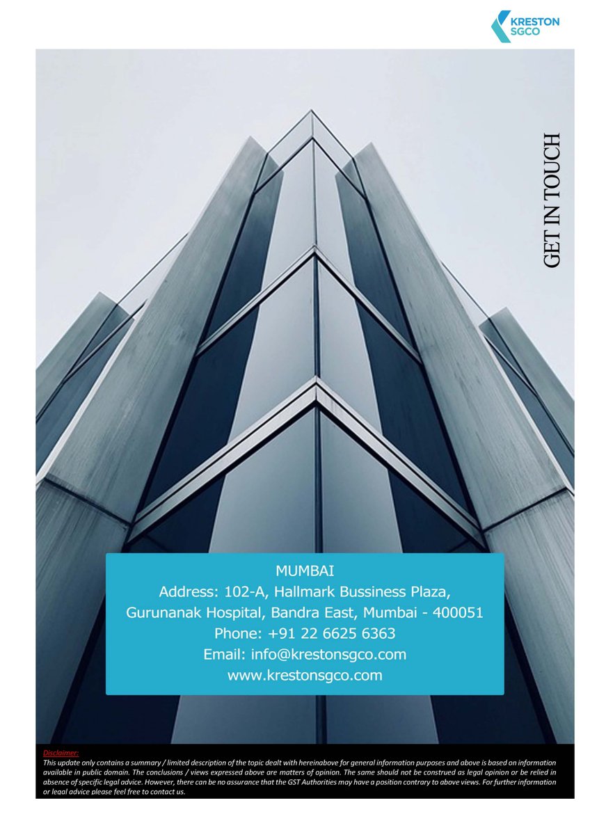 krestonsg's tweet photo. Upcoming Introduction of Invoice-wise Reporting in Form GSTR-7 https://t.co/YPrvaQ80zB
