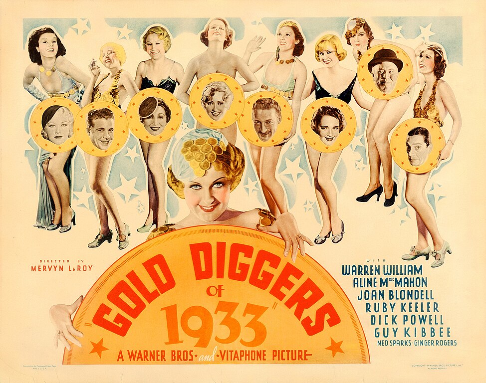 mylemonysoul's tweet photo. Thrilled to be back watching #BusbyBerkeley films, especially the iconic #GoldDiggers series. The cast in these movies? Unbeatable! Absolutely AMAZING. #2025MyMovieList
#NowWatching #172 “The Gold Diggers of 1933" (1933) #JoanBlondell #RubyKeeler #GingerRogers #DickPowell #WarrenWilliam #ClassicFilms #OldHollywood #TCM #PreCode #PreCodeHollywood