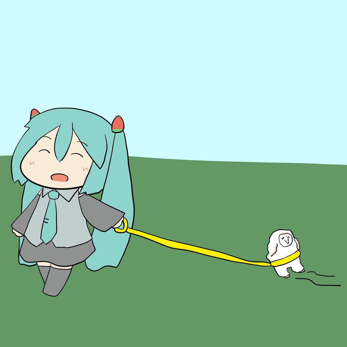 初音ミク 「」|ツインテール今村のイラスト